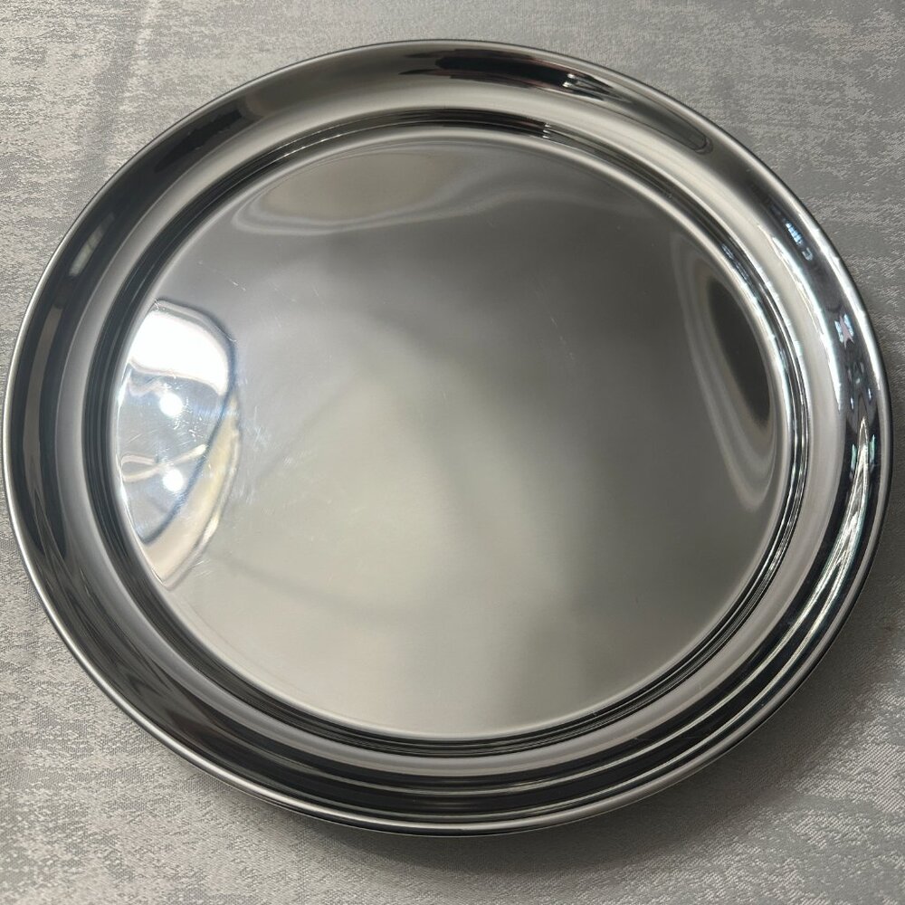 Tiffany & CO. - Handcrafted Pewter Circular Tray No Inscriptions